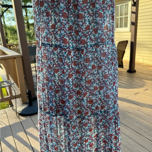 Poupette St. Barth Summer Dress blue /red size small - Picture 10 of 14